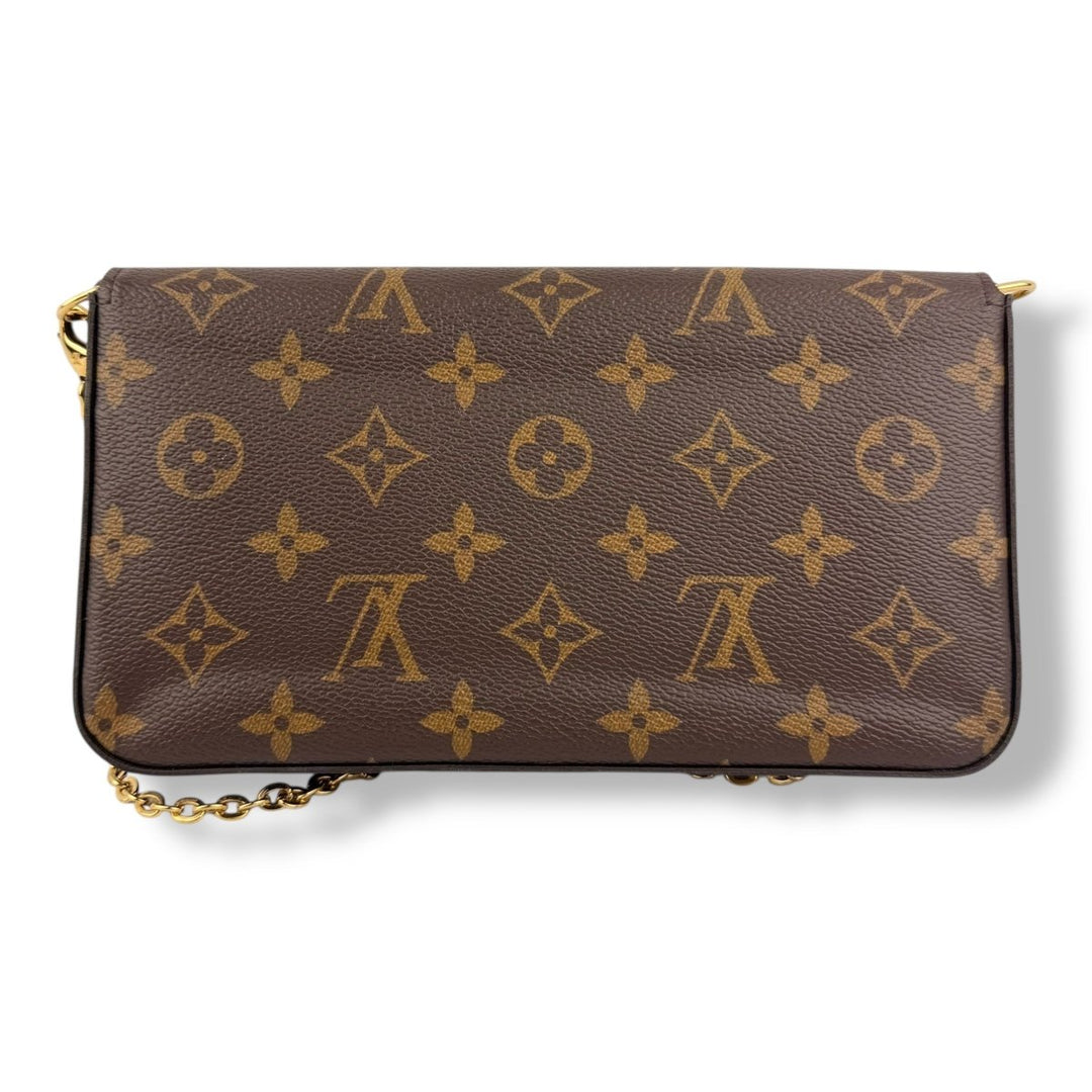 Louis Vuitton Felicie Pochette Brown Monogram Handbag - Lux Central