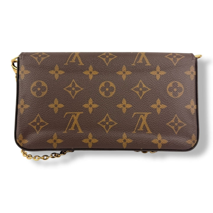 Louis Vuitton Felicie Pochette Brown Monogram Handbag - Lux Central
