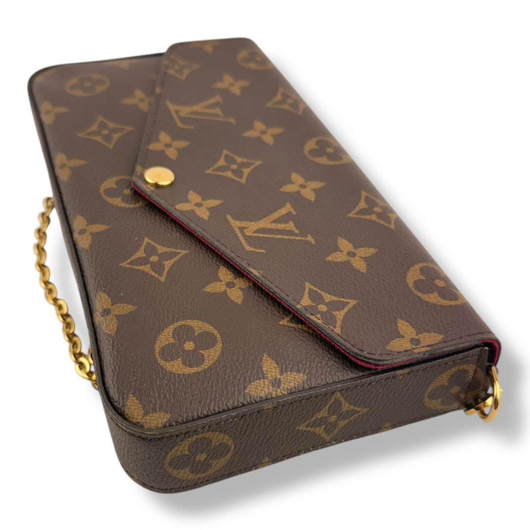 Louis Vuitton Felicie Pochette Brown Monogram Handbag - Lux Central