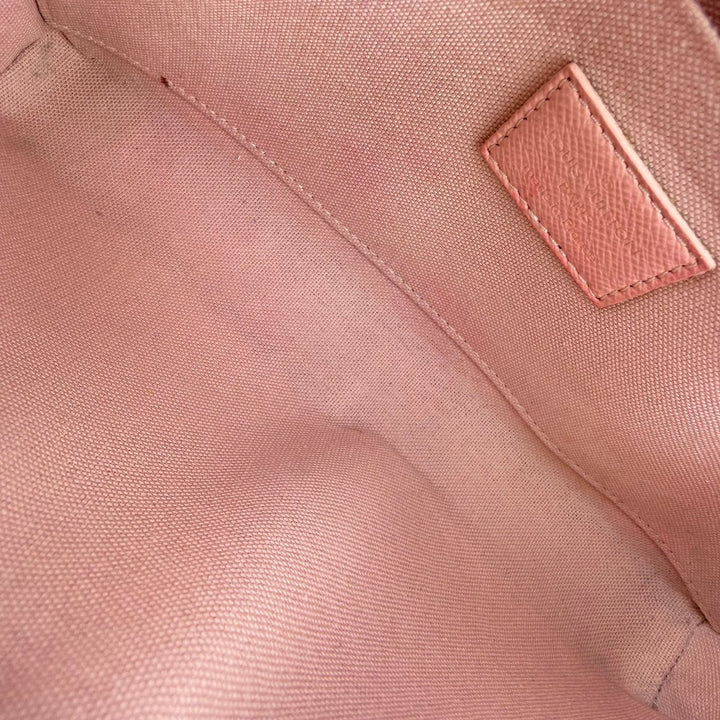 Louis Vuitton Felicie Pochette Damier Azur (eu de rose leather flap) Handbag - Lux Central