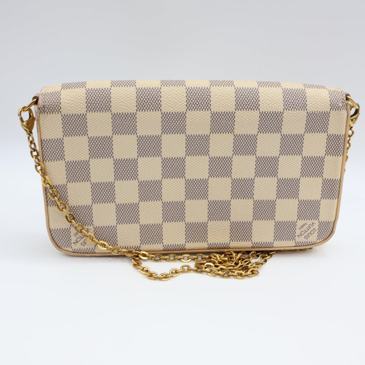 Louis Vuitton Felicie Pochette Damier Azur Handbag - Lux Central