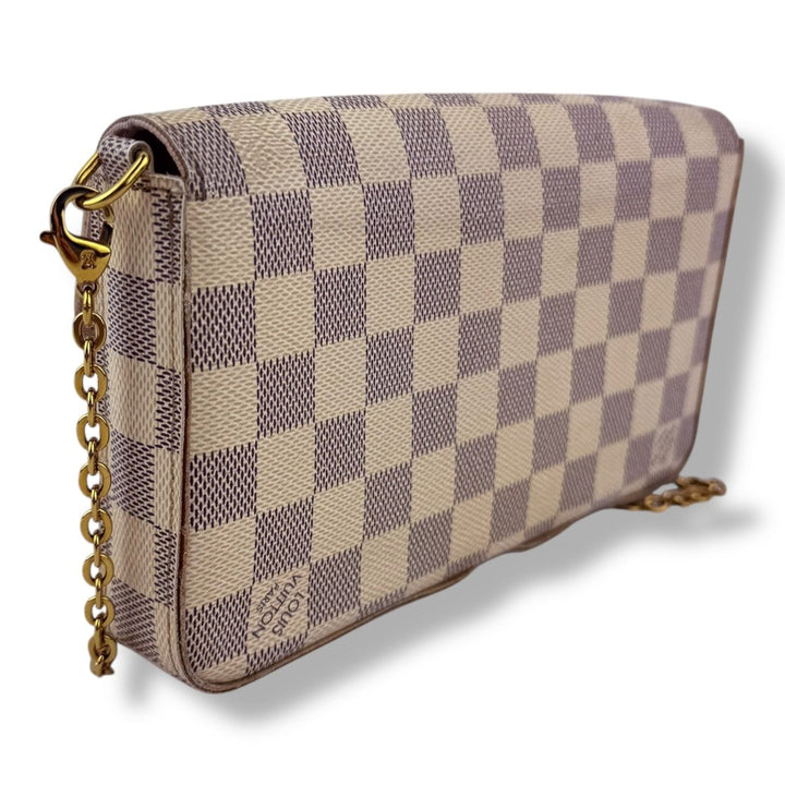Louis Vuitton Felicie Pochette Damier Azur Handbag - Lux Central
