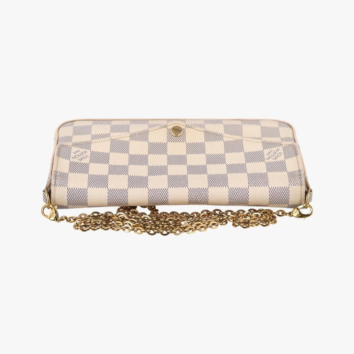 Louis Vuitton Felicie Pochette Damier Azur Handbag - Lux Central