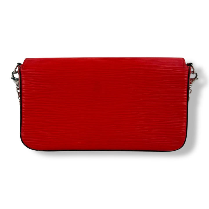 Louis Vuitton Felicie Pochette Red Epi Leather Handbag - Lux Central