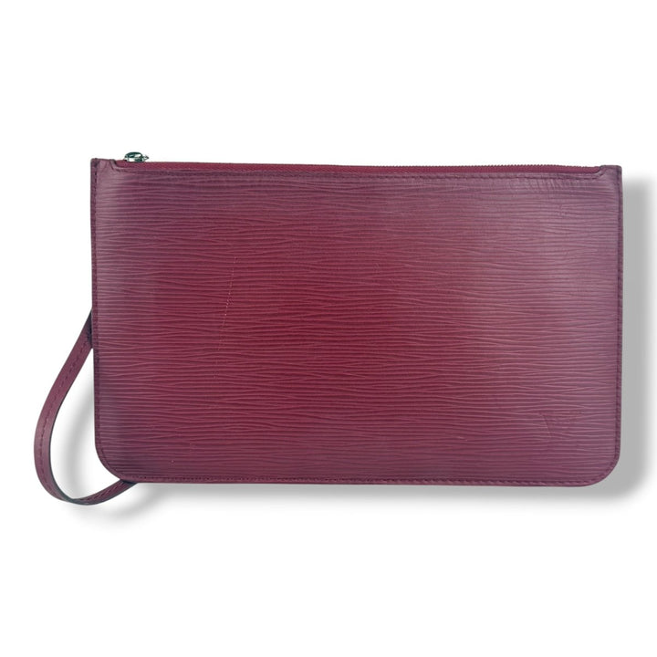 Louis Vuitton Fuchsia Epi Neverfull MM Clutch Pouch - Lux Central