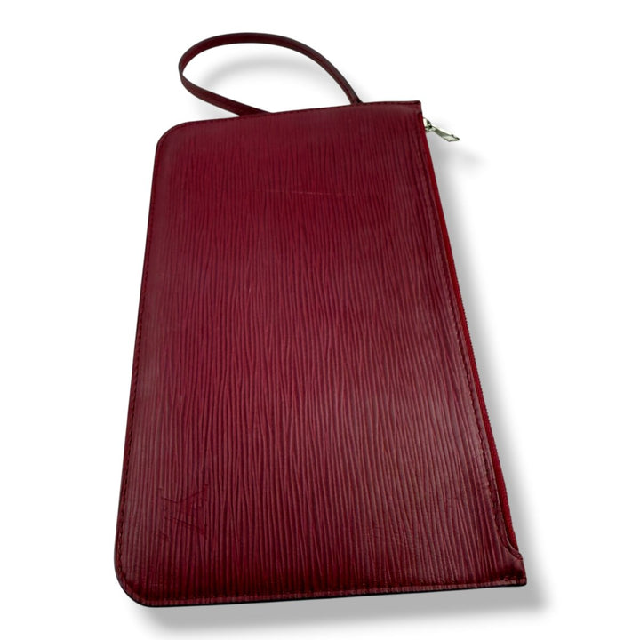 Louis Vuitton Fuchsia Epi Neverfull MM Clutch Pouch - Lux Central