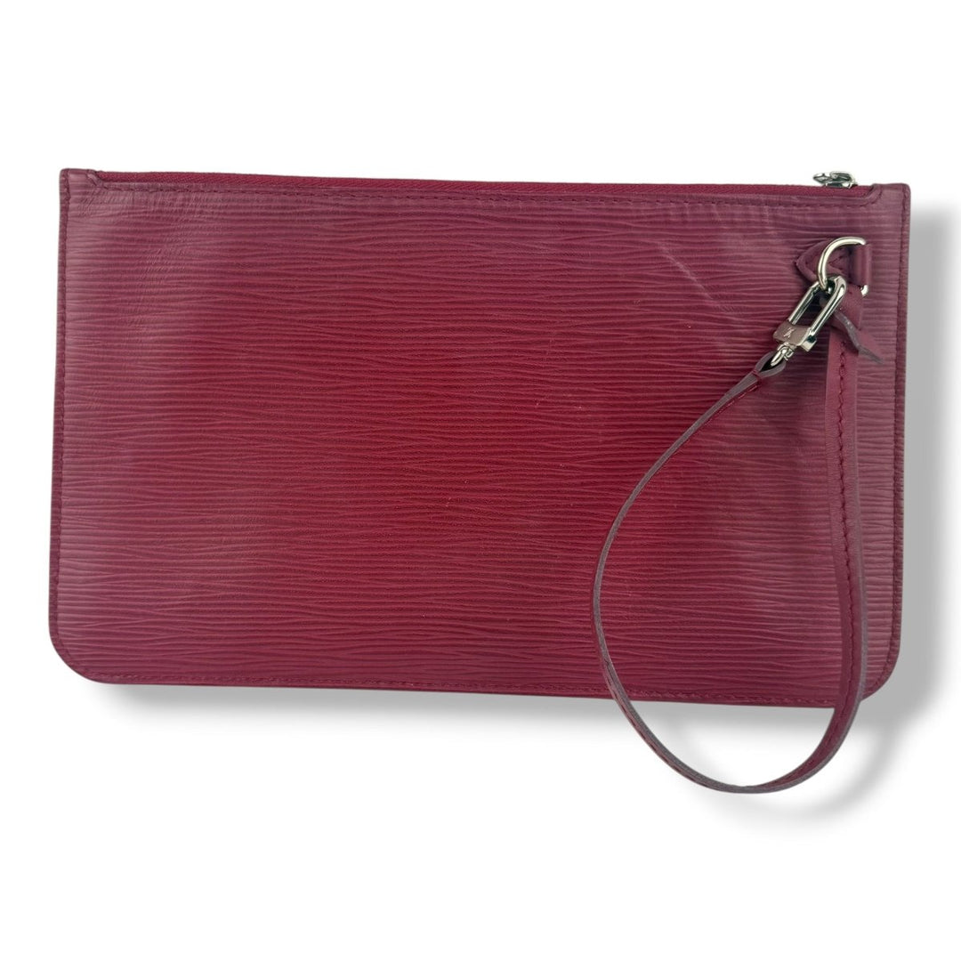 Louis Vuitton Fuchsia Epi Neverfull MM Clutch Pouch - Lux Central