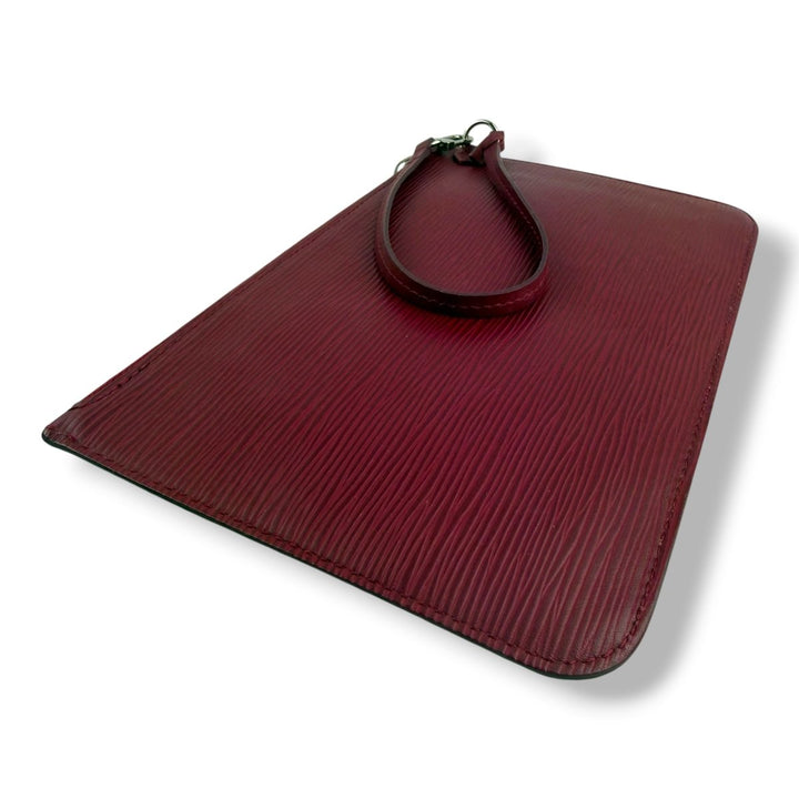 Louis Vuitton Fuschia Neverfull Epi Clutch Pouch - Lux Central