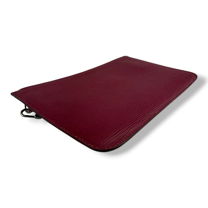 Louis Vuitton Fuschia Neverfull Epi Clutch Pouch - Lux Central