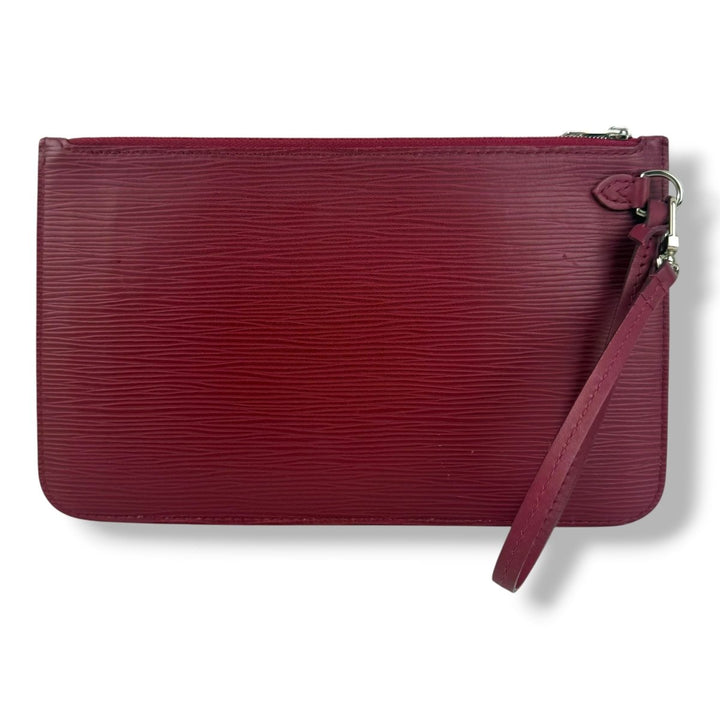 Louis Vuitton Fuschia Neverfull Epi Clutch Pouch - Lux Central