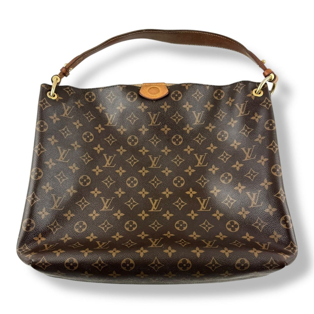 Louis Vuitton Graceful MM Brown Monogram Handbag - Lux Central