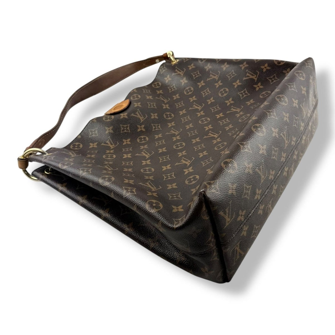 Louis Vuitton Graceful MM Brown Monogram Handbag - Lux Central
