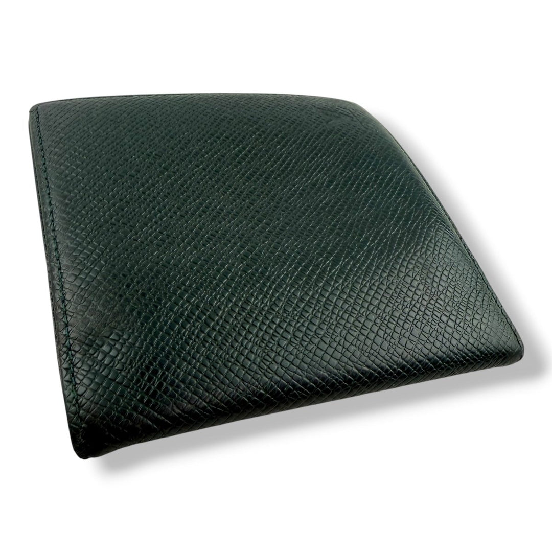 Louis Vuitton Green Leather Card Wallet - Lux Central