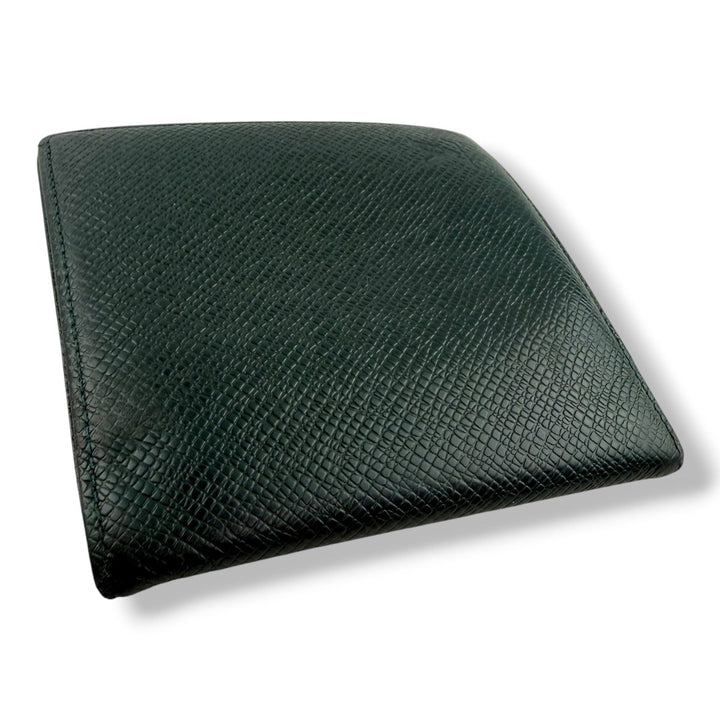 Louis Vuitton Green Leather Card Wallet - Lux Central