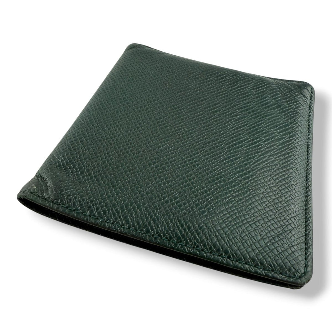 Louis Vuitton Green Leather Card Wallet - Lux Central