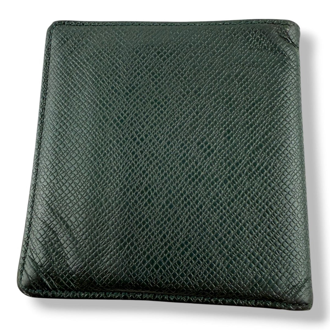 Louis Vuitton Green Leather Card Wallet - Lux Central