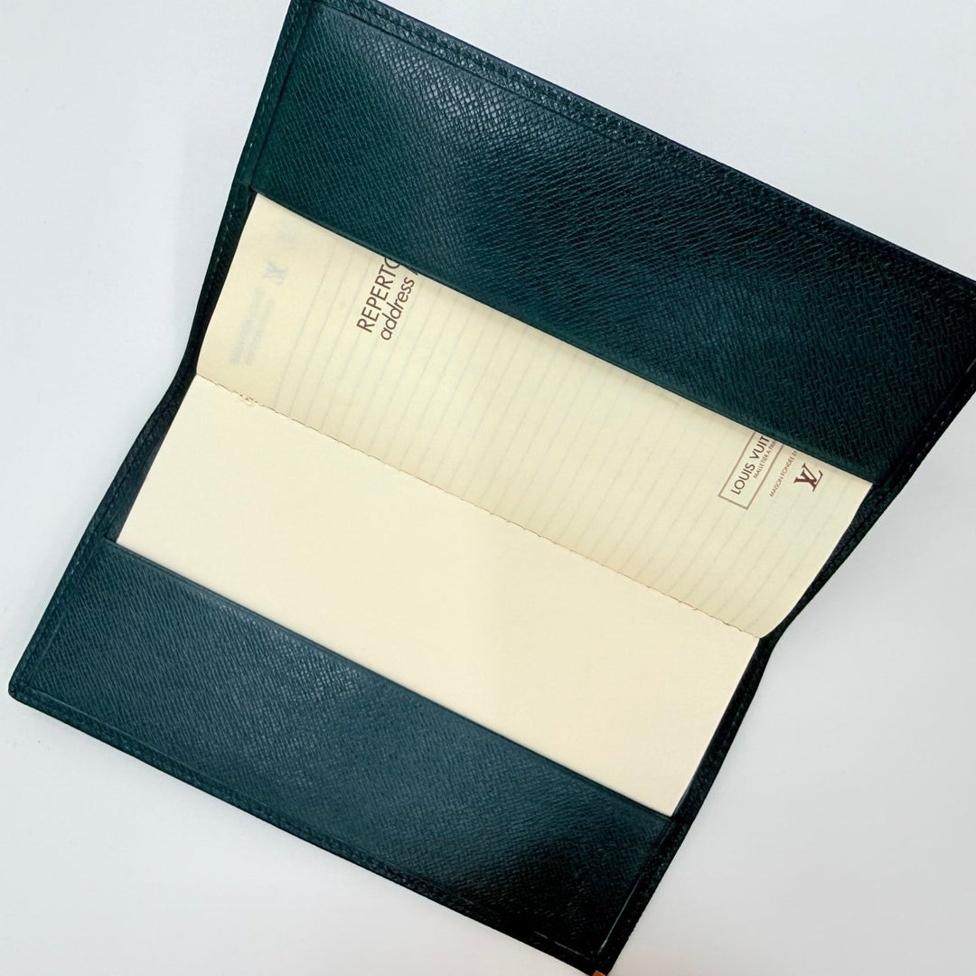 Louis Vuitton Green Taiga Leather Brazza Long Wallet - Lux Central