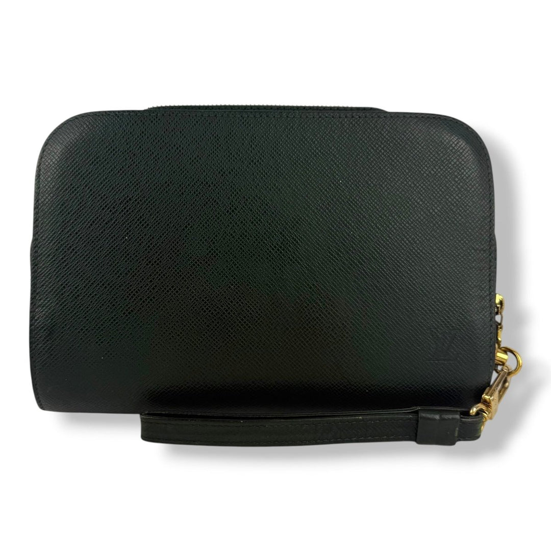 Louis Vuitton Green Taiga Leather Orsay Clutch Bag - Lux Central