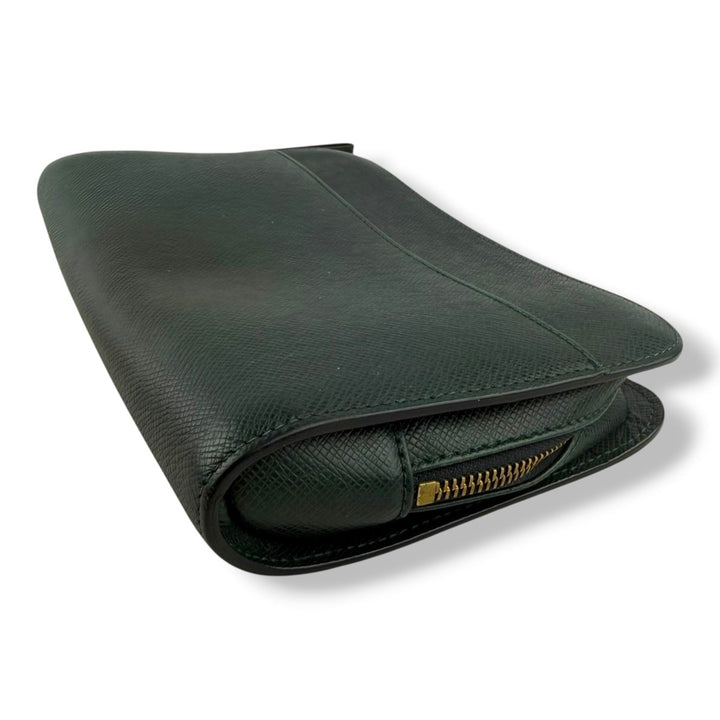 Louis Vuitton Green Taiga Leather Orsay Clutch Bag - Lux Central