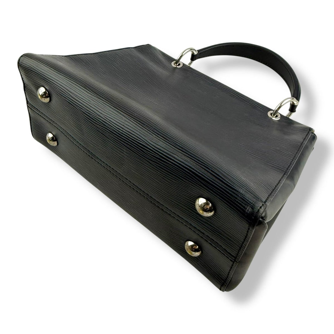 Louis Vuitton Grenelle MM Black Epi Leather Top Handle Bag - Lux Central