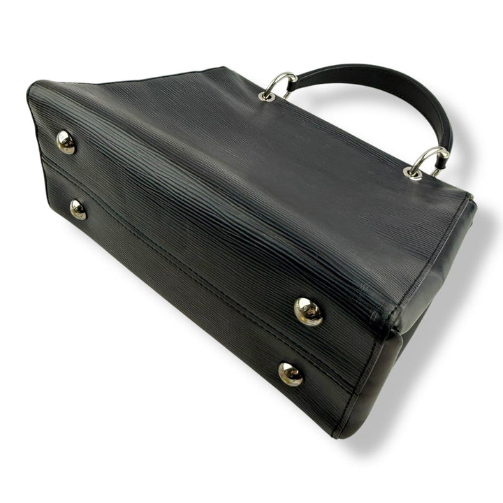 Louis Vuitton Grenelle MM Black Epi Leather Top Handle Bag - Lux Central