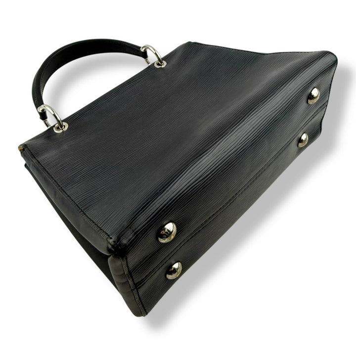 Louis Vuitton Grenelle MM Black Epi Leather Top Handle Bag - Lux Central