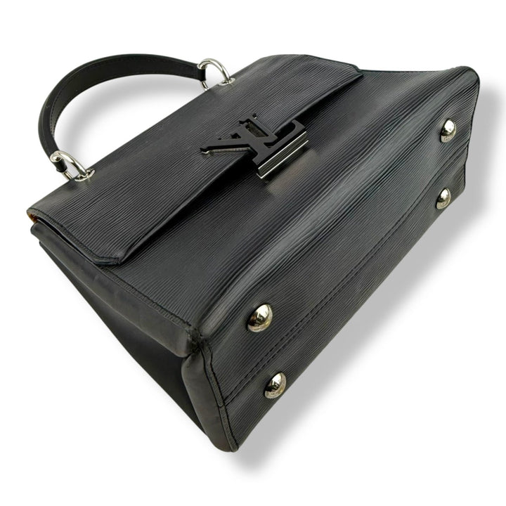 Louis Vuitton Grenelle MM Black Epi Leather Top Handle Bag - Lux Central