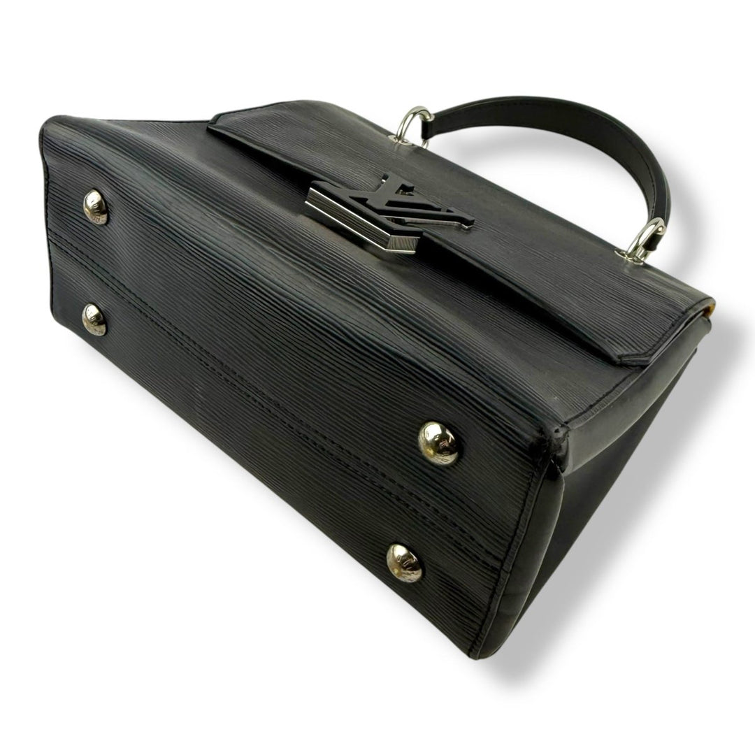 Louis Vuitton Grenelle MM Black Epi Leather Top Handle Bag - Lux Central
