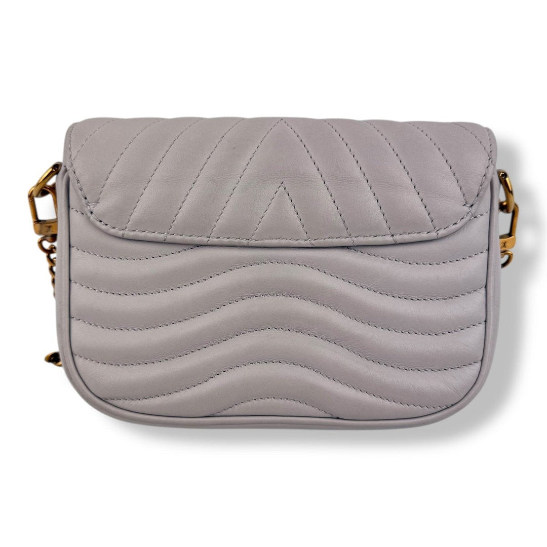 Louis Vuitton Grey Quilted Leather Multi Pochette New Wave Handbag - Lux Central