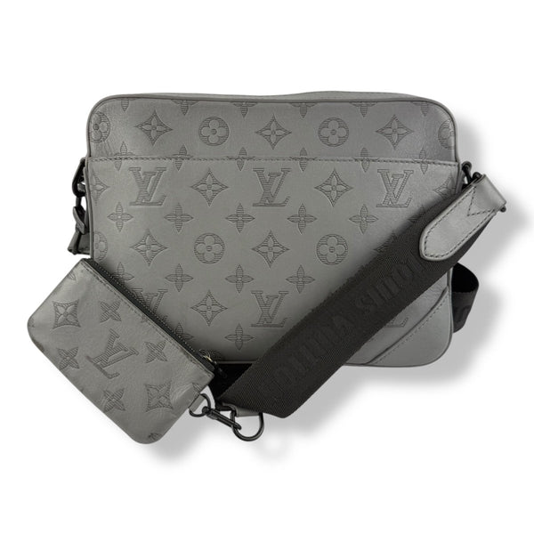 Louis Vuitton Grey Shadow Monogram Duo Messenger Bag - Lux Central