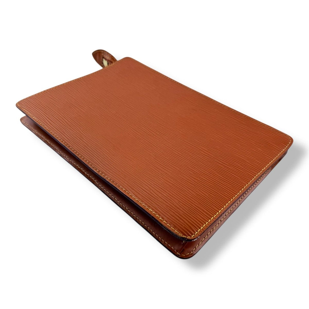 Louis Vuitton Homme Epi Leather Orange Clutch Pouch - Lux Central