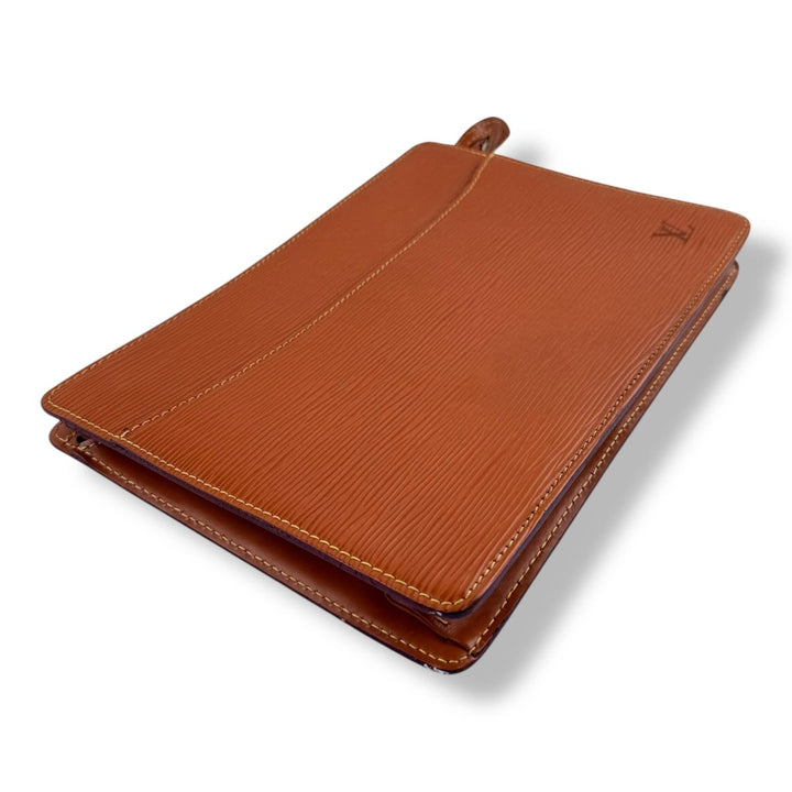 Louis Vuitton Homme Epi Leather Orange Clutch Pouch - Lux Central