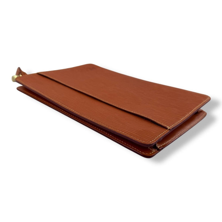Louis Vuitton Homme Epi Leather Orange Clutch Pouch - Lux Central