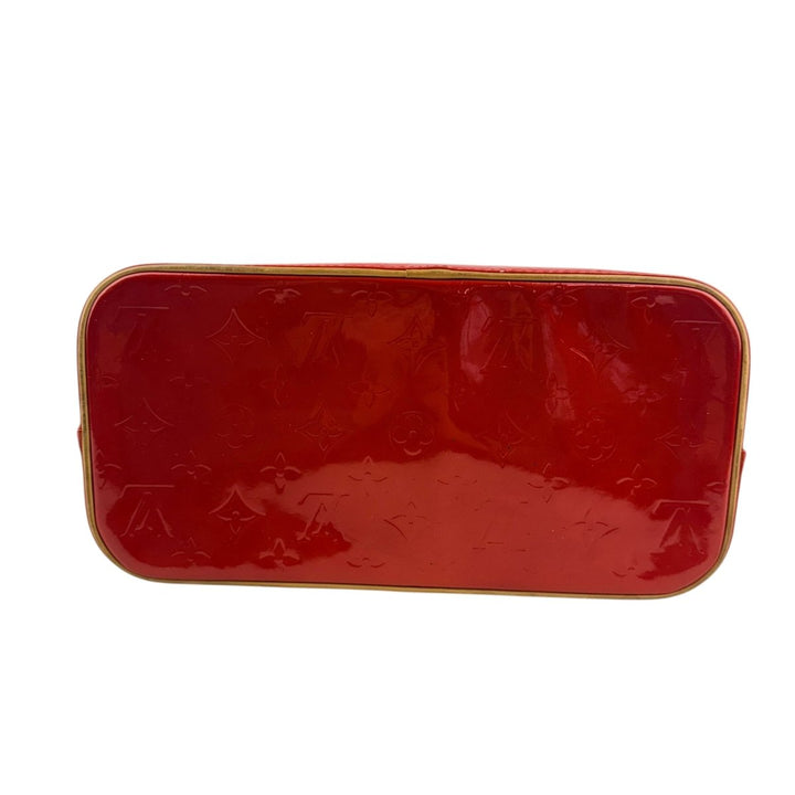 Louis Vuitton Houston MM Red Vernis Patent Leather Tote Bag - Lux Central