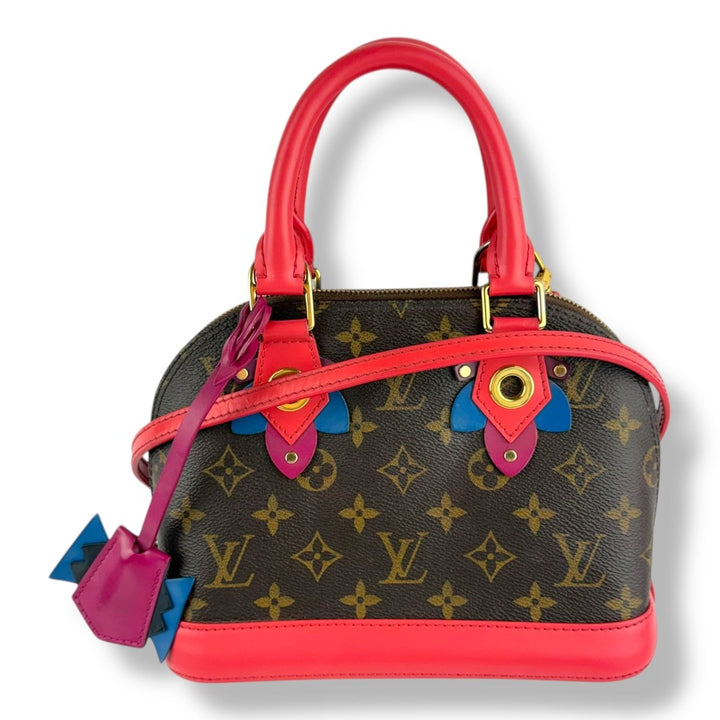 Louis Vuitton Limited Edition Alma BB Flamingo Pink Totem Monogram Canvas Bag - Lux Central