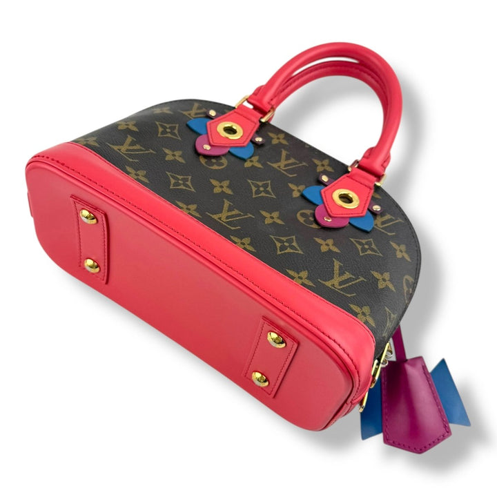 Louis Vuitton Limited Edition Alma BB Flamingo Pink Totem Monogram Canvas Bag - Lux Central