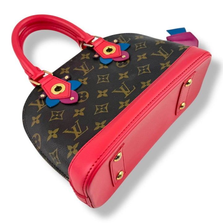 Louis Vuitton Limited Edition Alma BB Flamingo Pink Totem Monogram Canvas Bag - Lux Central