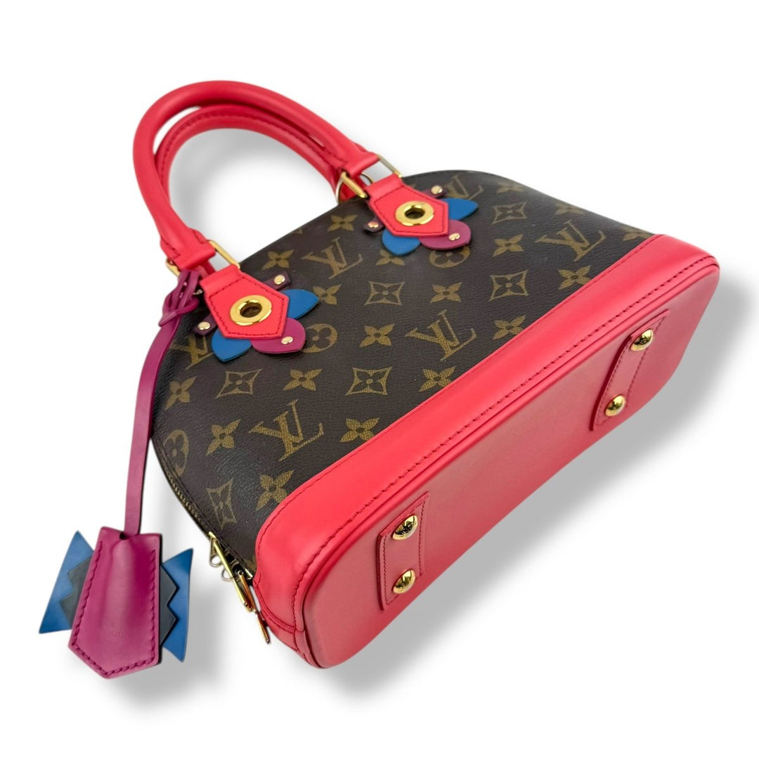 Louis Vuitton Limited Edition Alma BB Flamingo Pink Totem Monogram Canvas Bag - Lux Central