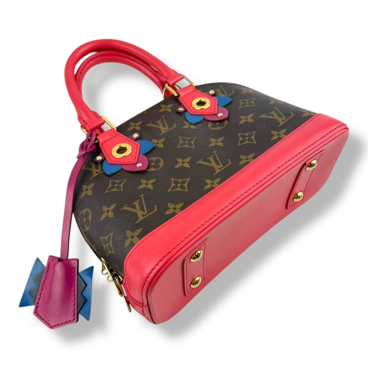 Louis Vuitton Limited Edition Alma BB Flamingo Pink Totem Monogram Canvas Bag - Lux Central
