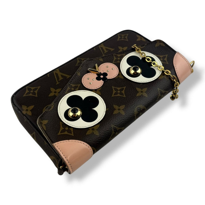 LOUIS VUITTON Limited Edition Monogram Canvas Valentine Dog Pochette Felicie Bag - Lux Central