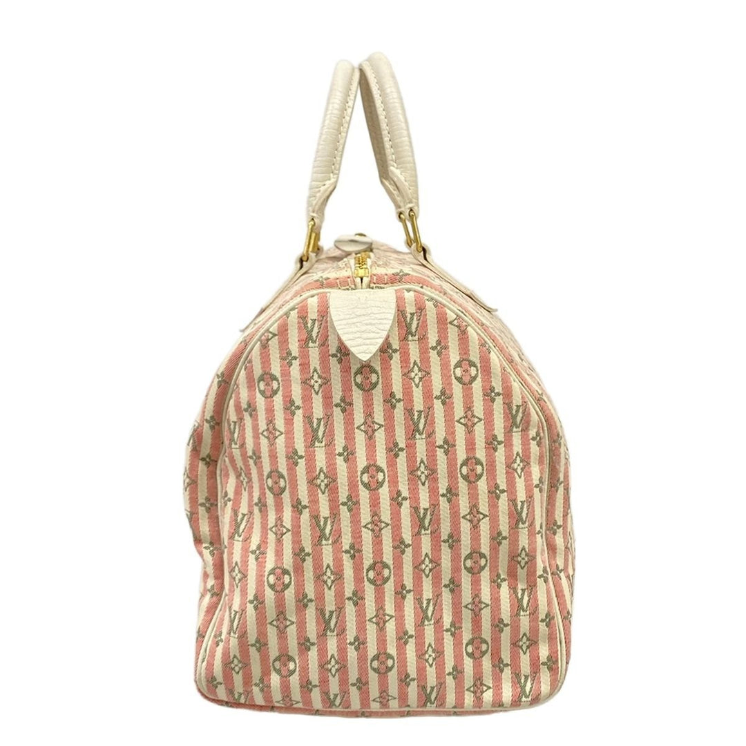 Louis Vuitton Lin Croisette Pink Speedy 30 Handbag - Lux Central