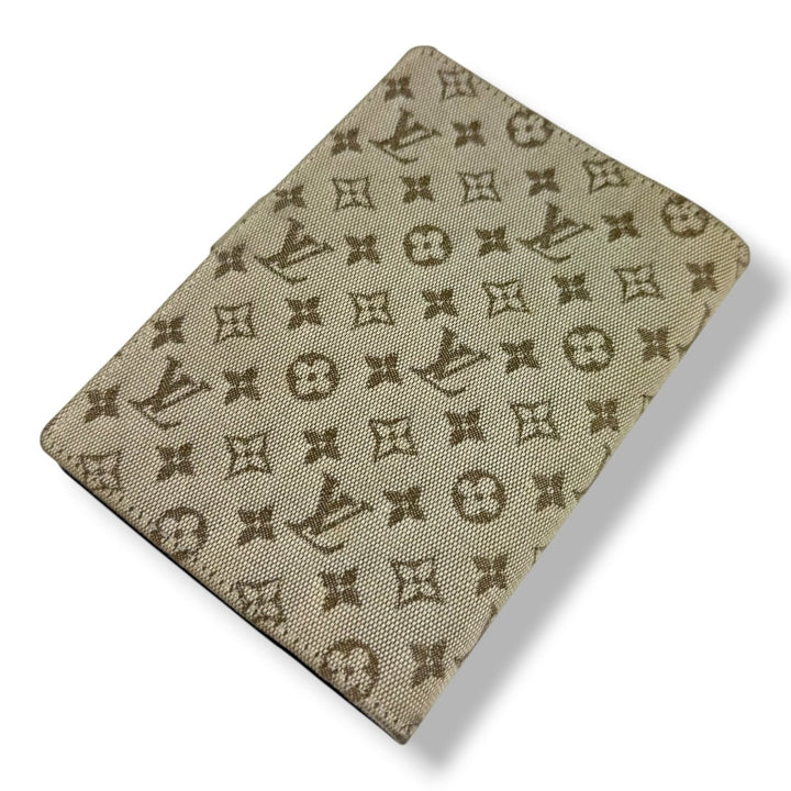 Louis Vuitton Lin Monogram Beige PM Ring Agenda Wallet - Lux Central
