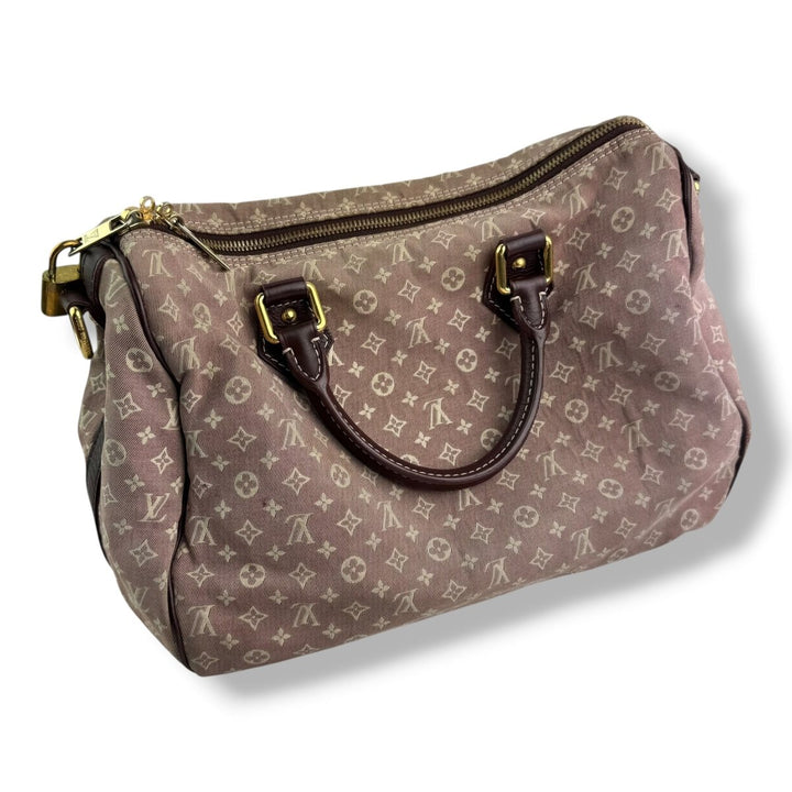 Louis Vuitton Lin Monogram Mini Idylle Romance Speedy 30 Handbag - Lux Central