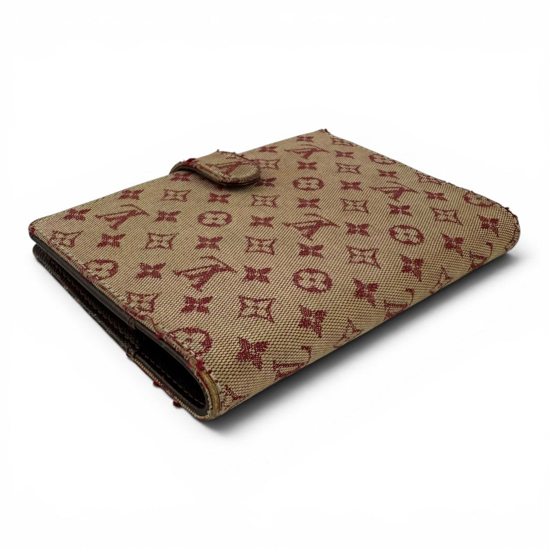 Louis Vuitton Lin Monogram Pink PM Ring Agenda Wallet - Lux Central