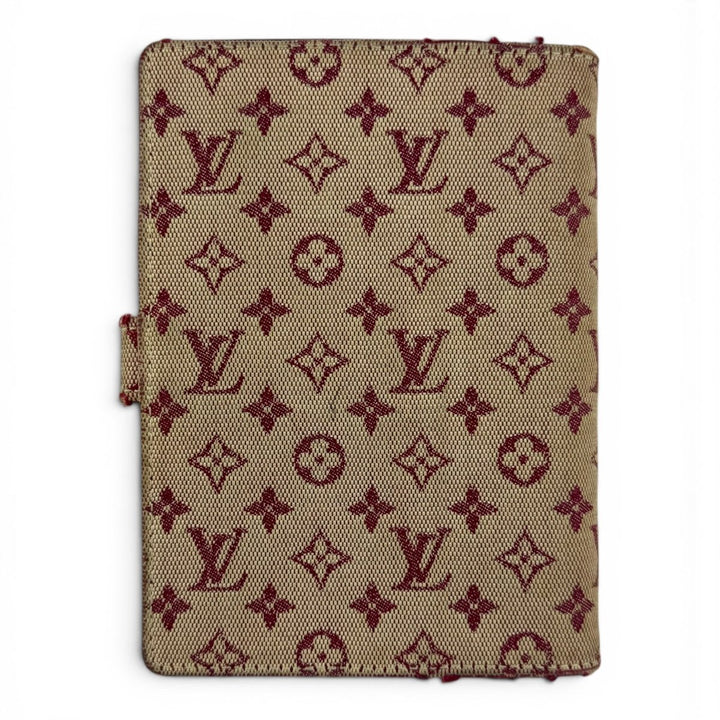 Louis Vuitton Lin Monogram Pink PM Ring Agenda Wallet - Lux Central