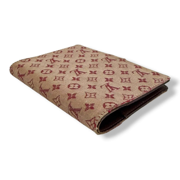 Louis Vuitton Lin Monogram Pink PM Ring Agenda Wallet - Lux Central