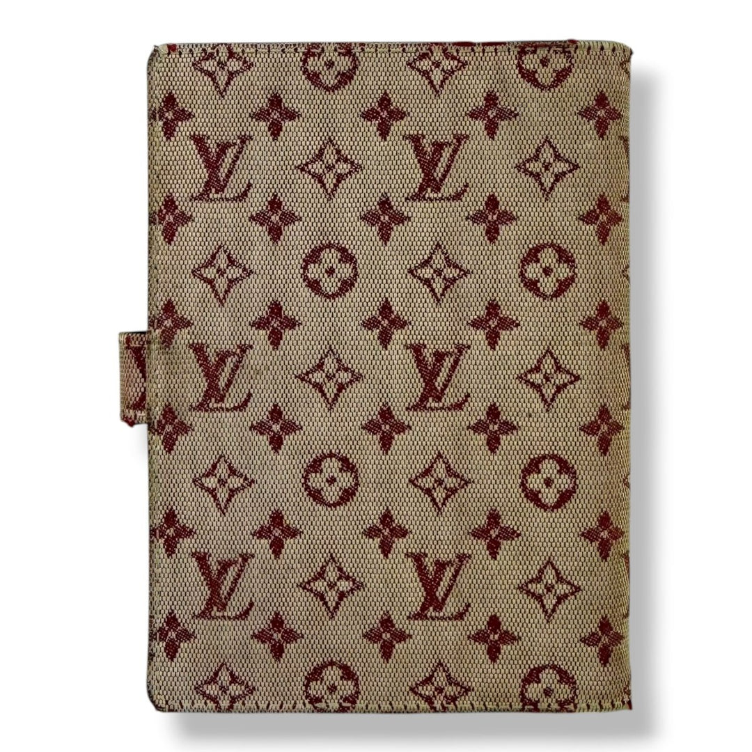 Louis Vuitton Lin Monogram Pink PM Ring Agenda Wallet - Lux Central