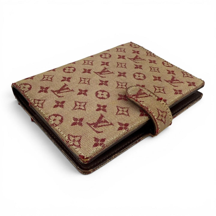 Louis Vuitton Lin Monogram Pink PM Ring Agenda Wallet - Lux Central