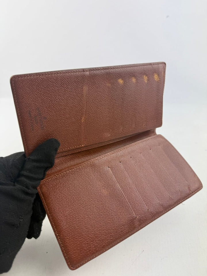 Louis Vuitton Long Bifold Brown Monogram Wallet - Lux Central