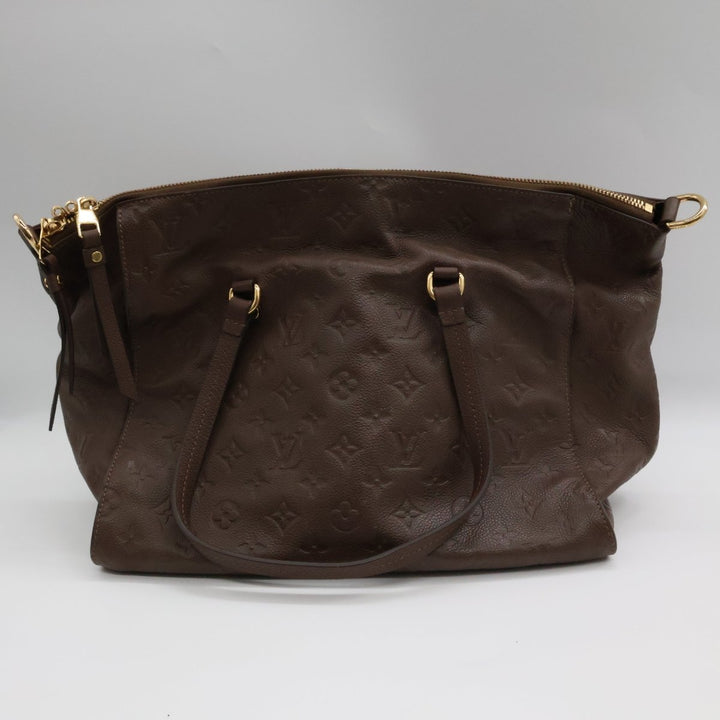 Louis Vuitton Lumineuse PM Empreinte Brown Leather Tote Handbag - Lux Central